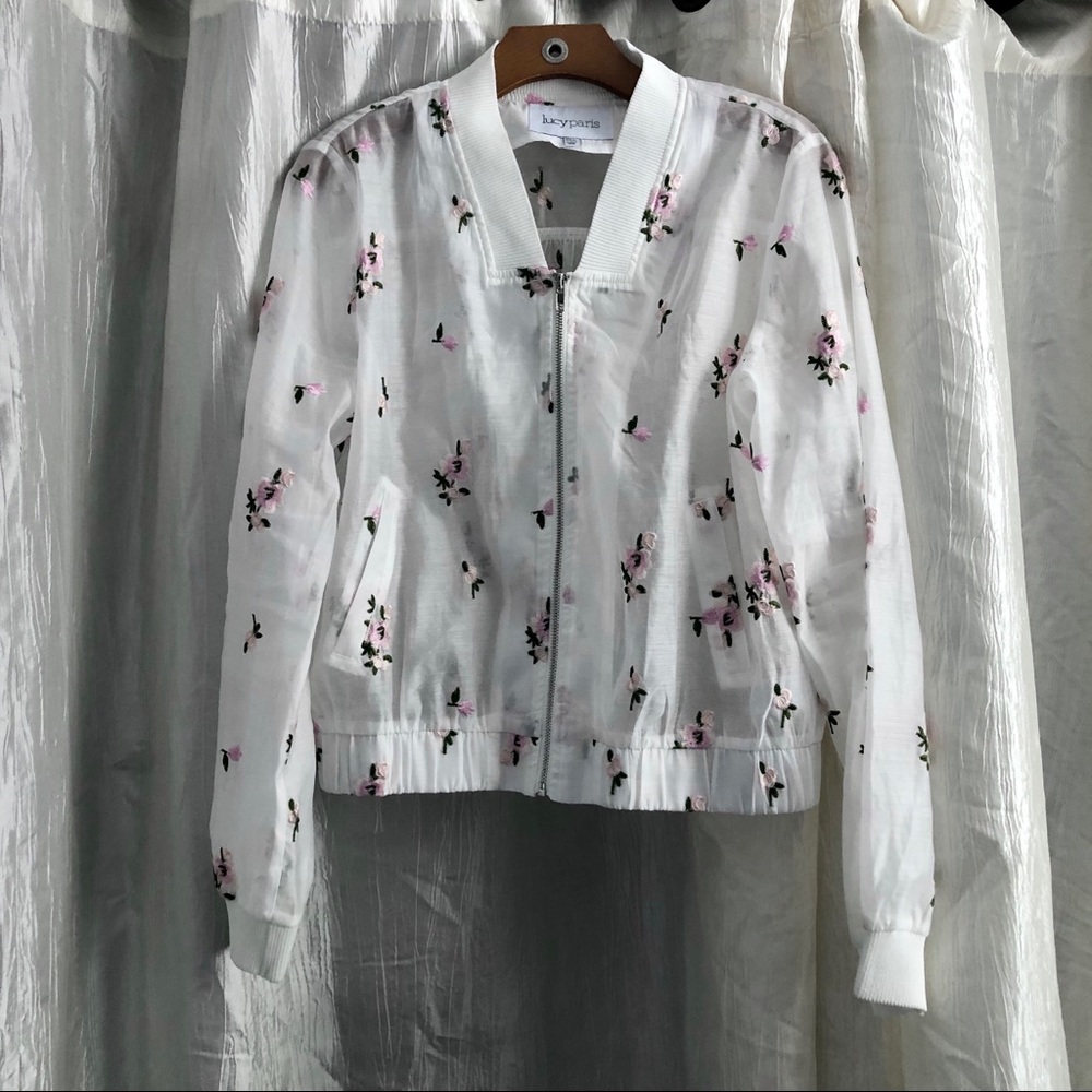 Lucy Paris - Alyssa Embroidered Bomber Jacket